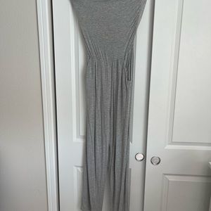 Strapless lounge jumpsuit